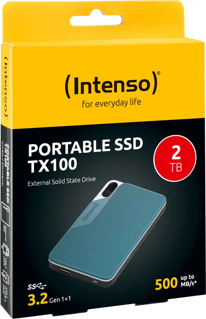 Intenso TX100 Rugged 2TB packaging