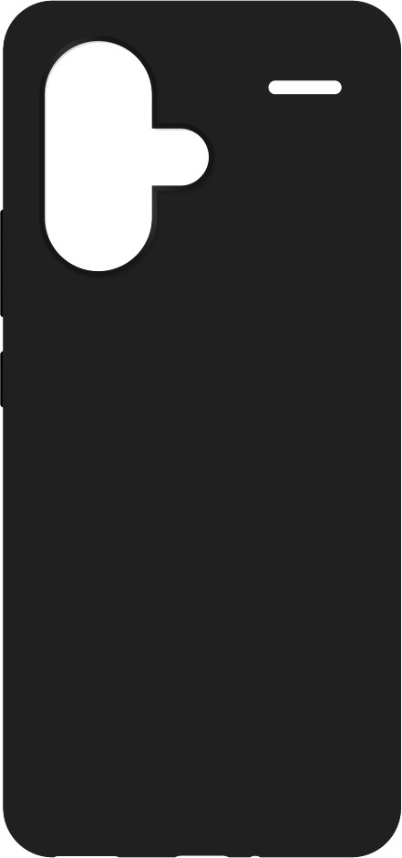 Just in Case Soft Design Xiaomi Redmi Note 13 Pro+ Back Cover Zwart voorkant