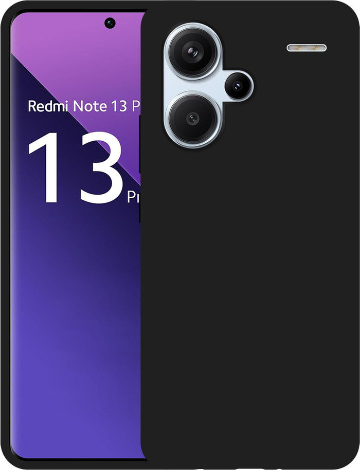 Just in Case Soft Design Xiaomi Redmi Note 13 Pro+ Back Cover Zwart samengesteld product