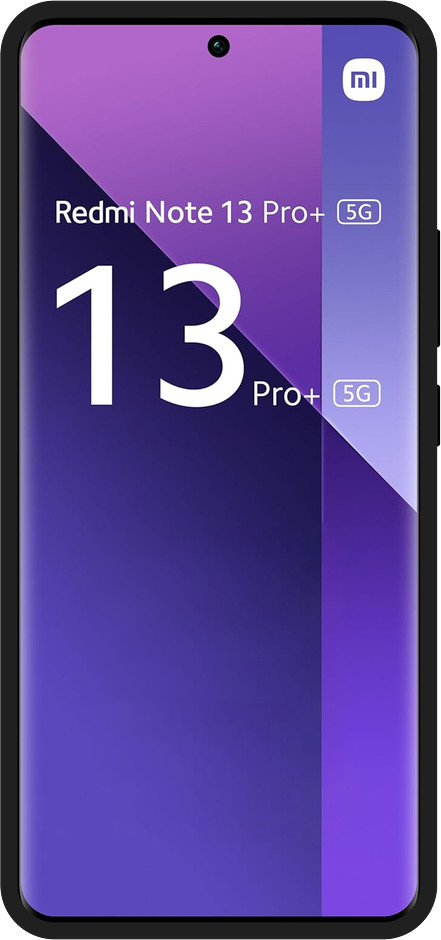 Just in Case Soft Design Xiaomi Redmi Note 13 Pro+ Back Cover Zwart voorkant