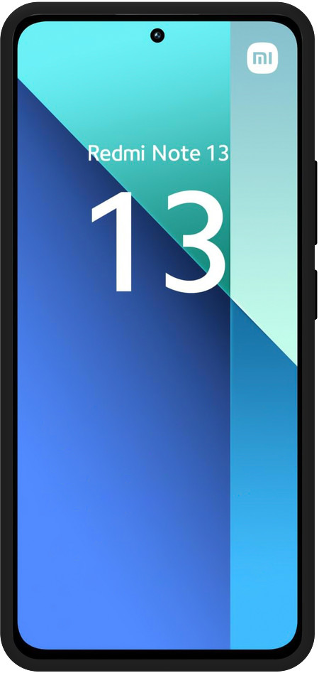 Just in Case Soft Design Xiaomi Redmi Note 13 4G Back Cover Noir avant