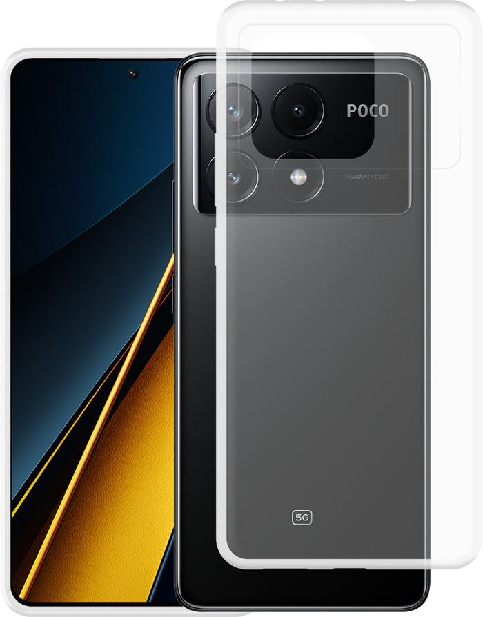 Just in Case Soft Design Xiaomi Poco X6 Pro Back Cover Transparant samengesteld product