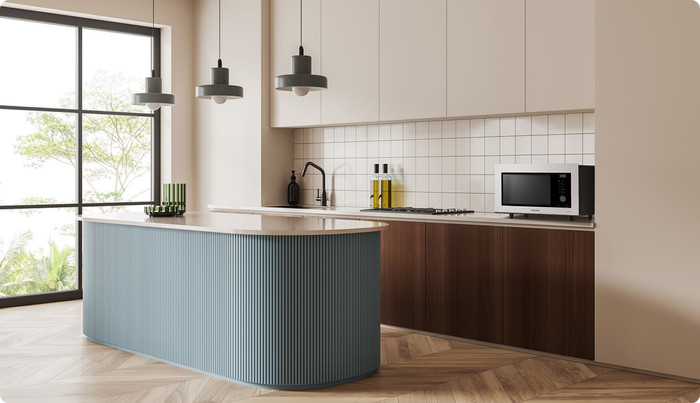 Samsung MC32DG7646KKE1 product in use