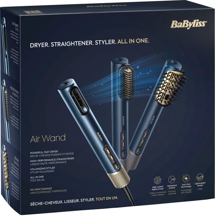BaByliss Air Wand 3-in-1 Wet To Dry AS6550E emballage