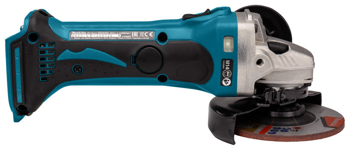 Makita DGA452Z (sans batterie) côté gauche