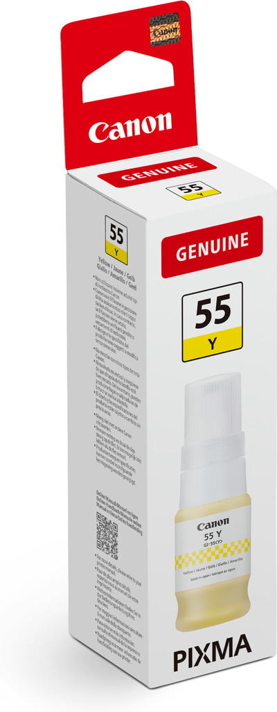 Canon GI-55 Ink Bottle Yellow packaging