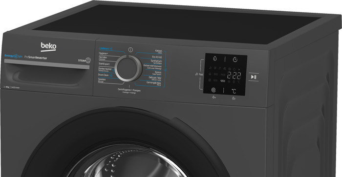 Beko BM3WFT3841A SteamCure + Beko BM3T3824A SteamCure détail