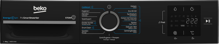 Beko BM3WFT3841B + Beko BM3T3823B détail