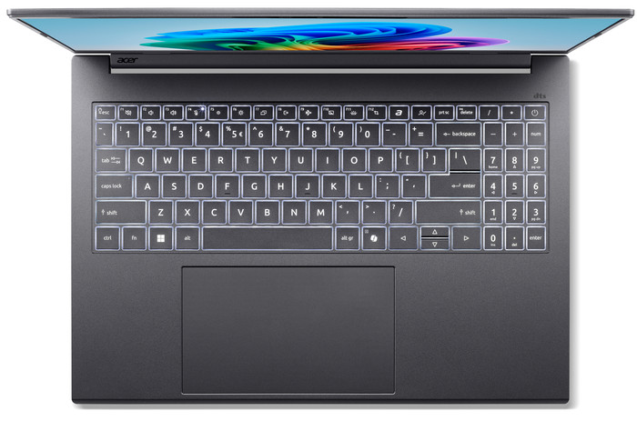 Acer Aspire 16 AI A16-52M-748D Azerty bovenkant