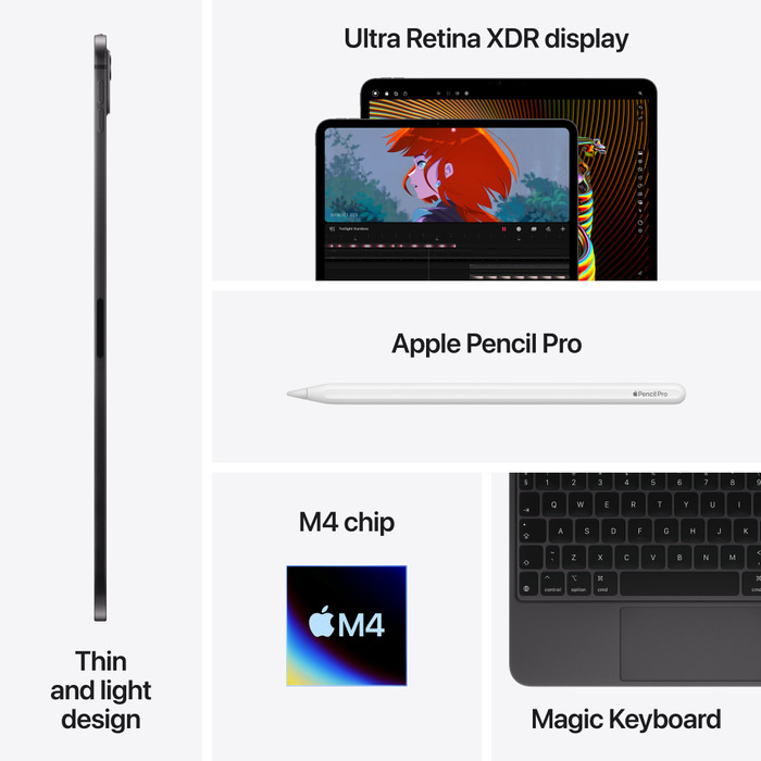 Apple iPad Pro (2024) 13 inches 256GB WiFi Black + Apple Pencil Pro visual supplier