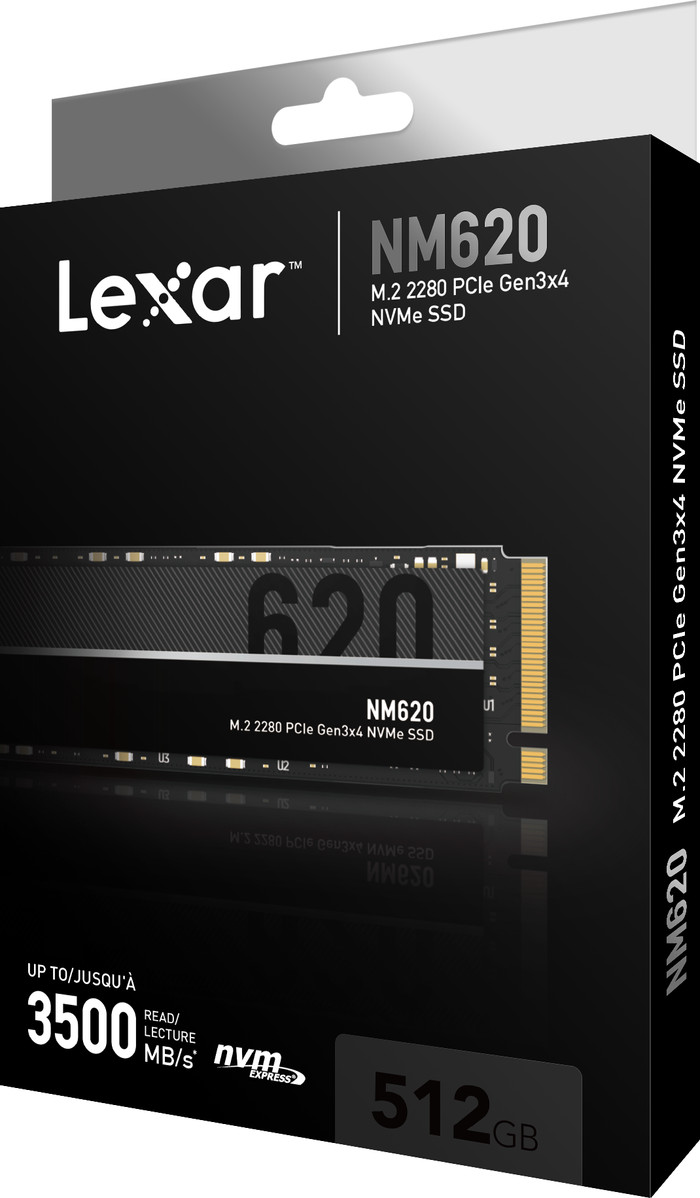 Lexar NM620 M.2 SSD 512GB verpakking