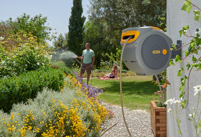 Hozelock Auto Reel 20 mètres produit à l'usage