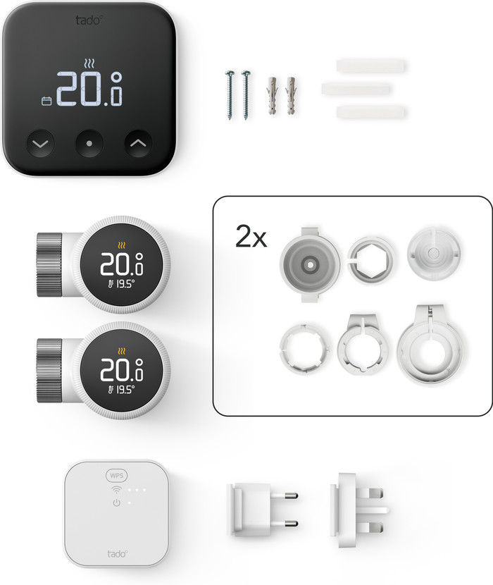 Tado Smart Thermostat X Starter Pack + 2 Radiator Knobs accessory