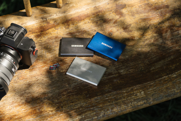 Samsung MicroSDXC T9 512GB 200MB/s product in gebruik
