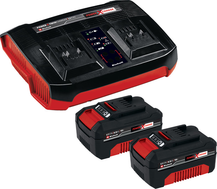 Einhell 18 V/4.0 Ah Starter Kit - 2 accu's - DUO-lader - Power X-Change Main Image