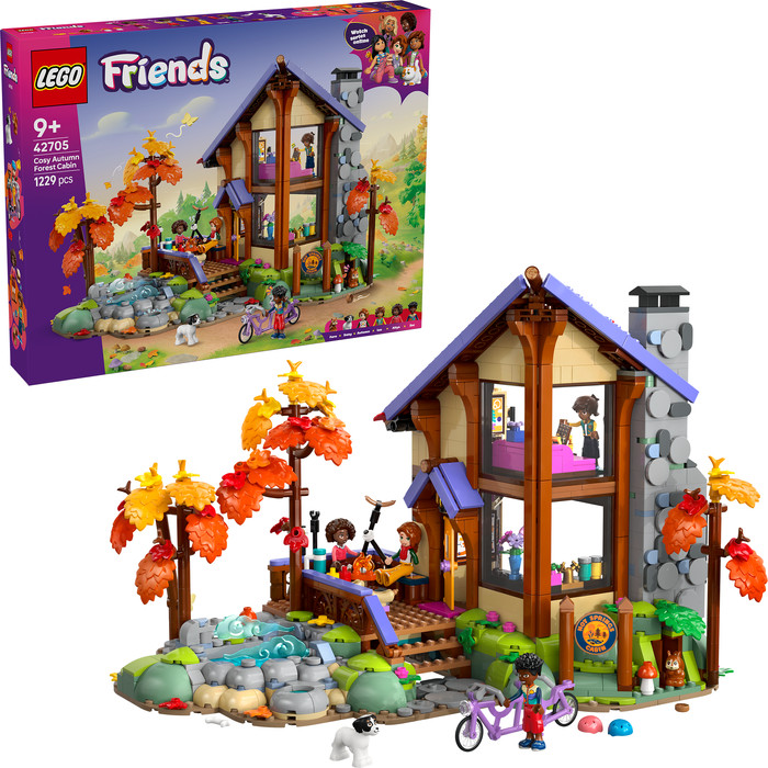LEGO Friends Gezellige Boshut in de Herfst 42705 rechterkant