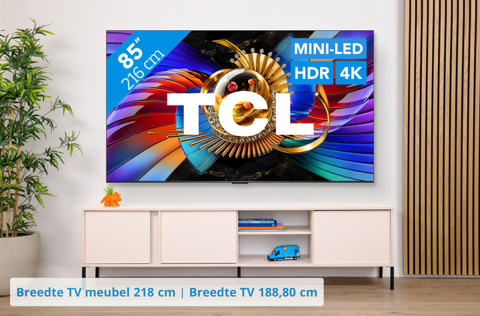 TCL SQD Mini-led 85" 80L (2026) visual Coolblue 1