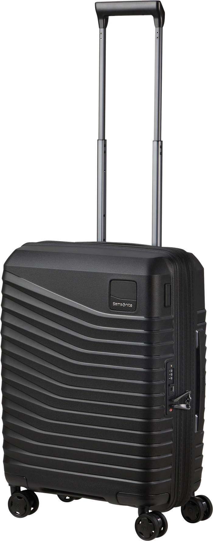 Samsonite Intuo Expandable Spinner 55cm Duo Pack Black front