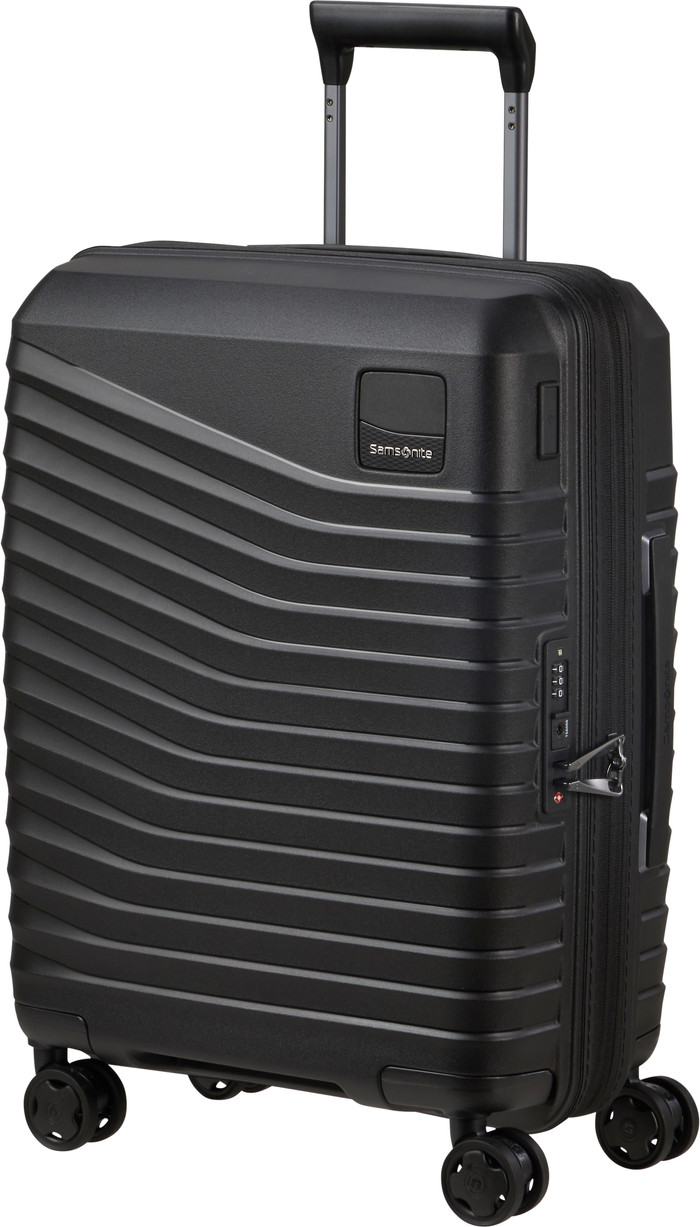 Samsonite Intuo Expandable Spinner 55cm Duo Pack Black front