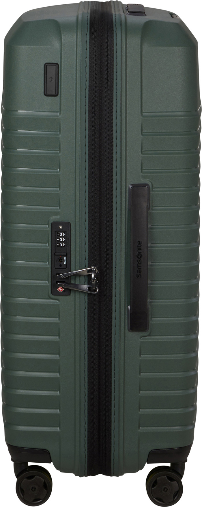 Samsonite Intuo Expandable Valise à 4 Roulettes 69 cm Lot de 2 Vert Olive côté gauche