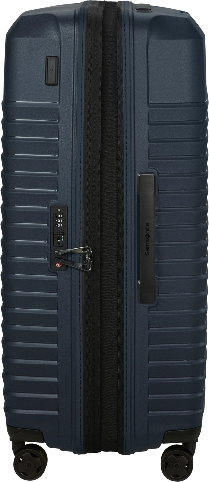 Samsonite Intuo Valise à 4 Roulettes Extensible 75 cm Blue Nights côté gauche