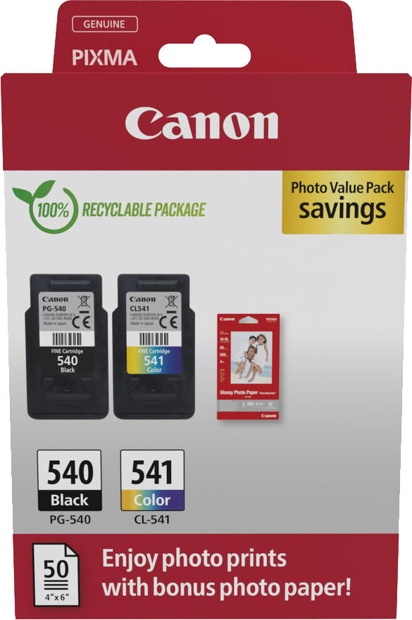Canon PG-540/CL-541 Cartouches Pack Combiné Main Image