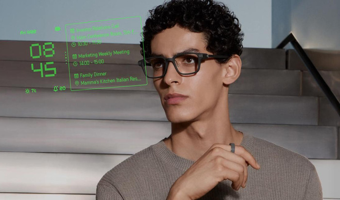 EvenRealities Even G2A Smart Glasses Groen product in gebruik