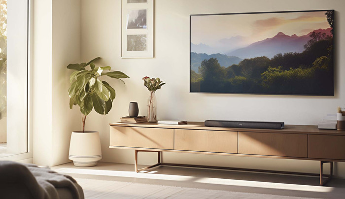 Denon DHT-S218 product in gebruik