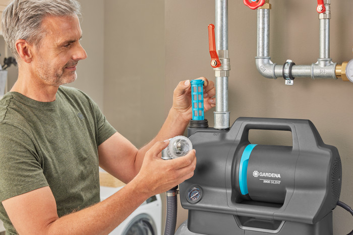 Gardena Hydrofoorpomp 3900 Silent product in gebruik
