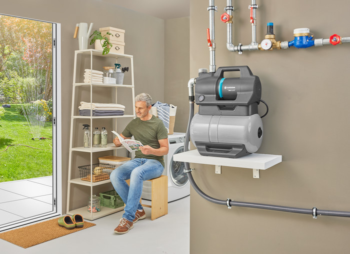 Gardena Hydrofoorpomp 3900 Silent product in gebruik