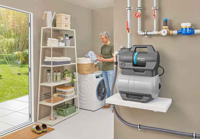 Gardena Hydrofoorpomp 3900 Silent product in gebruik