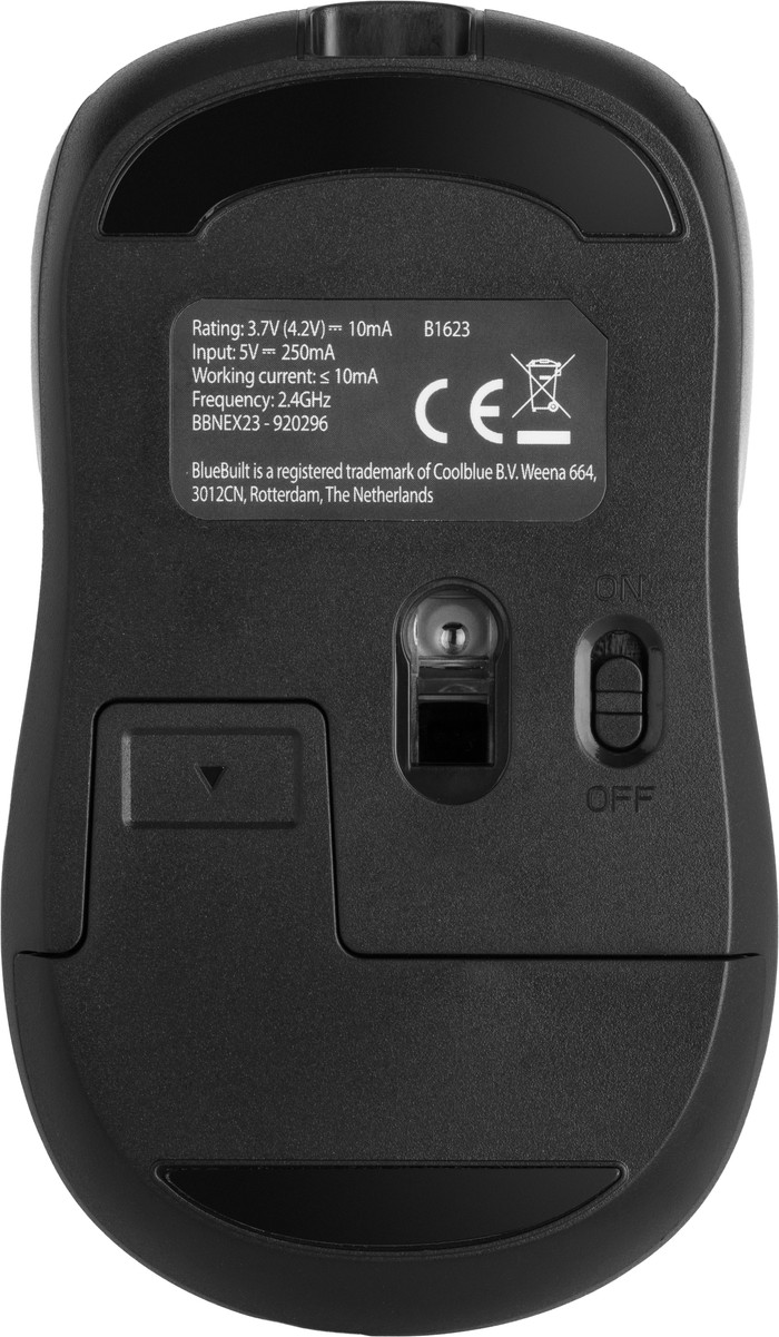 BlueBuilt Sans Fil USB Clavier AZERTY + BlueBuilt Nexum Souris Sans Fil dessous