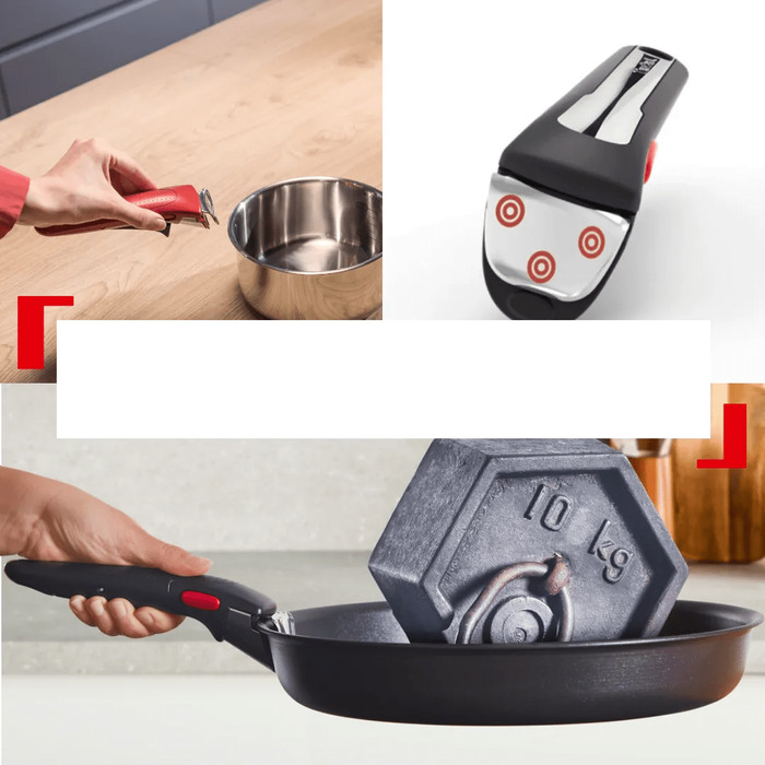 Tefal Ingenio Excellence Ceram Fusion Core inductie Pannenset 13-delig product in gebruik