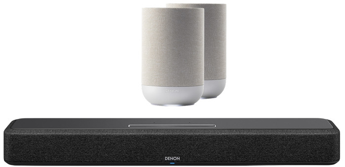 Denon Home Soundbar 550 + Denon Home 200 Zilver (2x) Main Image