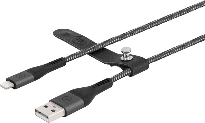 BlueBuilt USB-A to Lightning Cable 1.5m Kevlar Black detail
