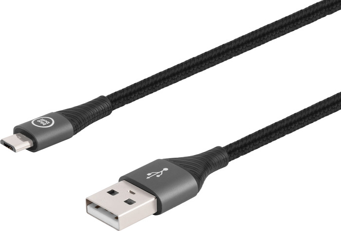 BlueBuilt Câble USB-A vers Micro USB Nylon Noir 3 m détail