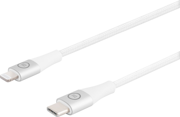 BlueBuilt Usb C naar Lightning Kabel 3m Nylon Wit detail