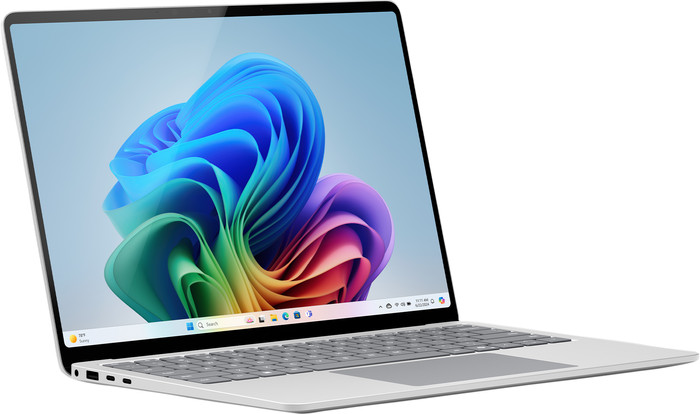Microsoft Surface Laptop Copilot+ PC 13.8 Snapdragon X Plus/16GB/512GB Platinum AZERTY left side