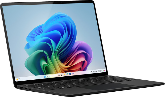 Microsoft Surface Laptop Copilot+ PC 13,8 Snapdragon X Elite / 16 Go / 1512 Go Graphite AZERTY côté gauche