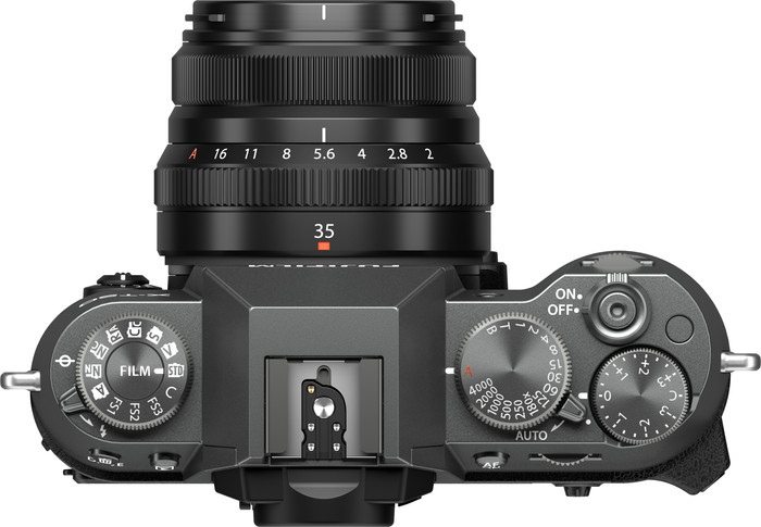 Fujifilm X-T50 Boitier Anthracite dessus