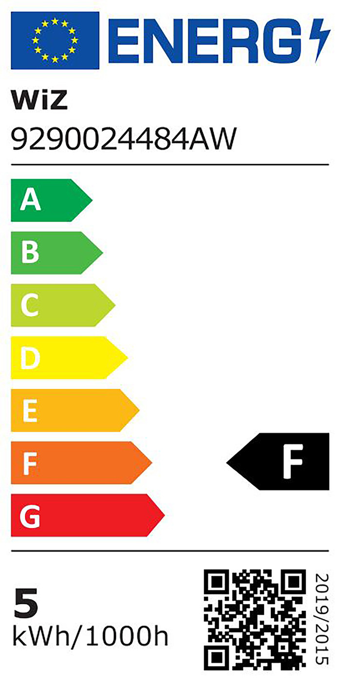 WiZ 1 Spot Imageo Noir - Éclairage Coloré et Blanc - GU10 classe énergétique