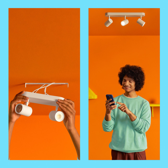 WiZ 1 Spot Imageo Noir - Éclairage Coloré et Blanc - GU10 visuel fournisseur