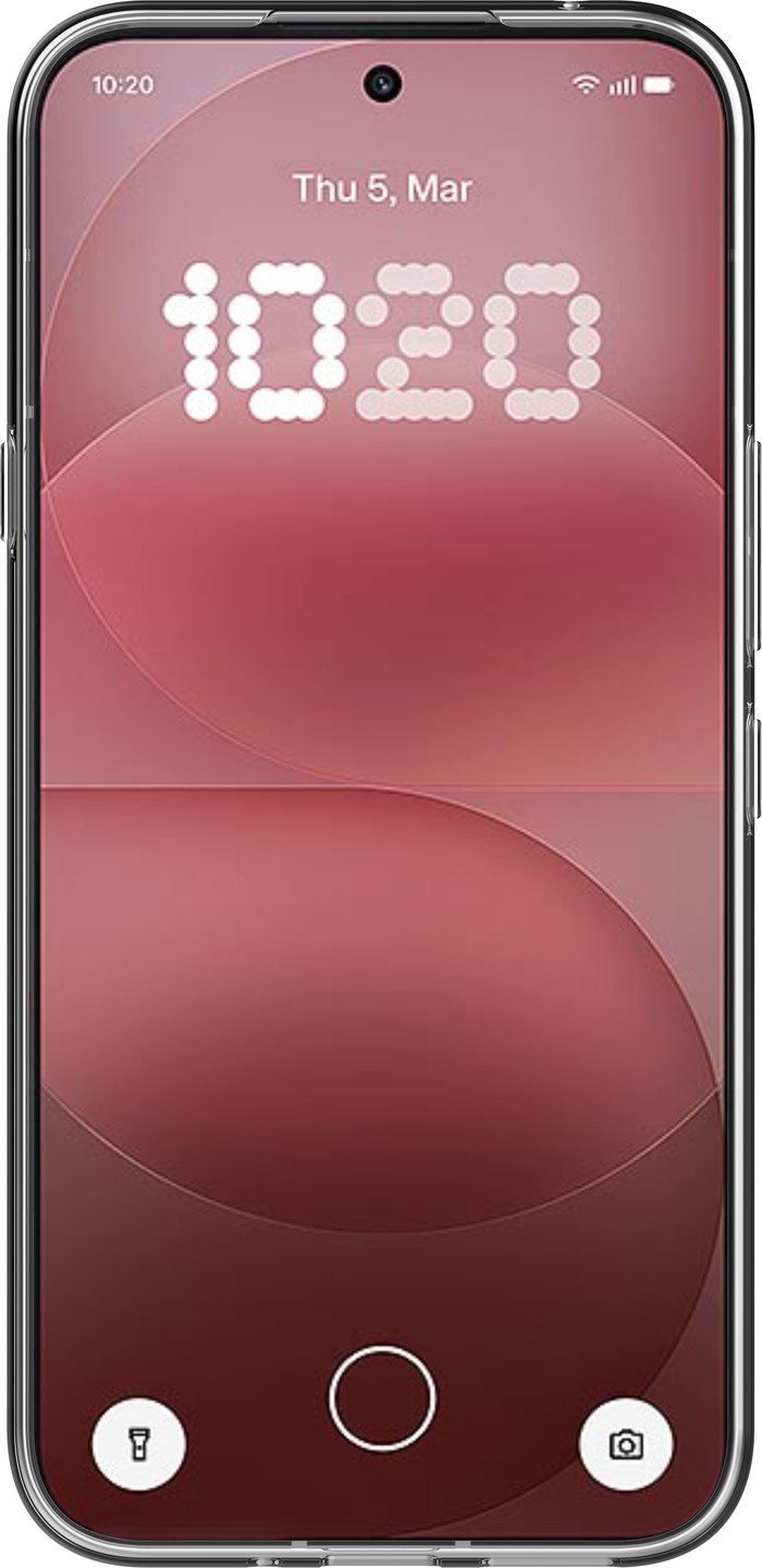 Just in Case KickLite Nothing Phone (4a) Pro Back Cover Transparant voorkant