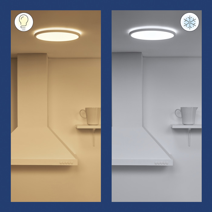 WiZ Plafondlamp SuperSlim - alle tinten wit licht - Wit visual leverancier