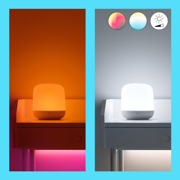 WiZ Hero Lampe de Table Sans Fil - Éclairage Coloré et Blanc visuel fournisseur