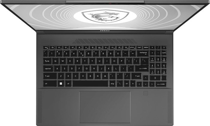 MSI CreatorPro 16 AI Studio A1VJG-254BE AZERTY top