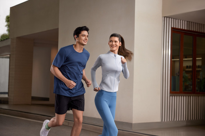 Shokz OpenFit Air Black product in use