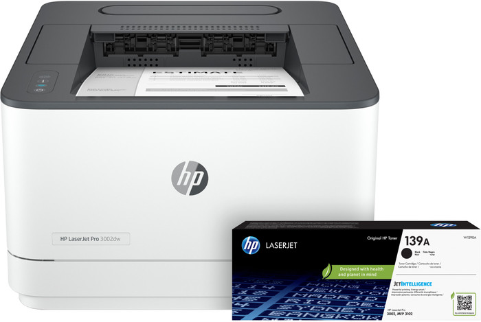HP LaserJet Pro 3002dw + 1 Toner Noir Supplémentaire Main Image