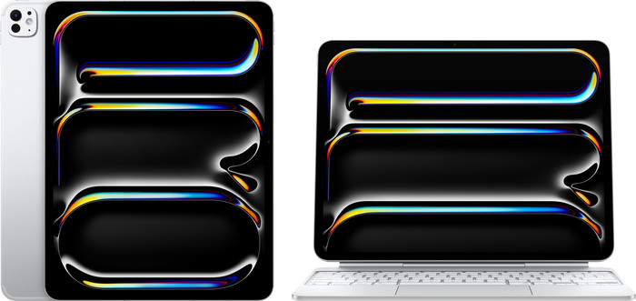 Apple iPad Pro (2024) 13 pouces 256 Go Wifi + 5G Argent + Apple Magic Keyboard AZERTY Main Image