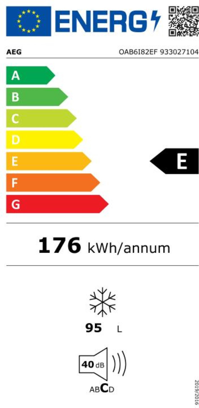 AEG OAB6I82EF energy label
